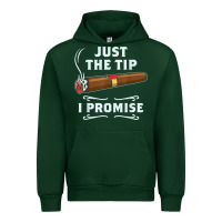 Forest Green Just The Tip Cigar Smoker Gift Funny Cigar Smoking Urban Hoodie - trangStudio