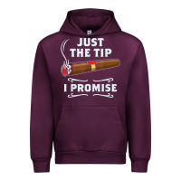 Mauve Wine Just The Tip Cigar Smoker Gift Funny Cigar Smoking Urban Hoodie - trangStudio