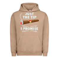 Pigment Burro Just The Tip Cigar Smoker Gift Funny Cigar Smoking Urban Hoodie - trangStudio