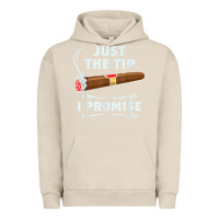 Pigment French Oak Just The Tip Cigar Smoker Gift Funny Cigar Smoking Urban Hoodie - trangStudio