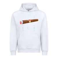 White Just The Tip Cigar Smoker Gift Funny Cigar Smoking Urban Hoodie - trangStudio