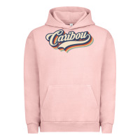 Pigment Salmon I Love Caribou City Usa Retro Vintage Urban Hoodie - trangStudio