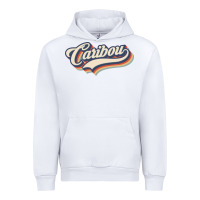 White I Love Caribou City Usa Retro Vintage Urban Hoodie - trangStudio