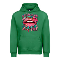 Emerald in october we wear pink  lips Urban Hoodie - AdoDesignShop