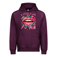 Mauve Wine in october we wear pink  lips Urban Hoodie - AdoDesignShop
