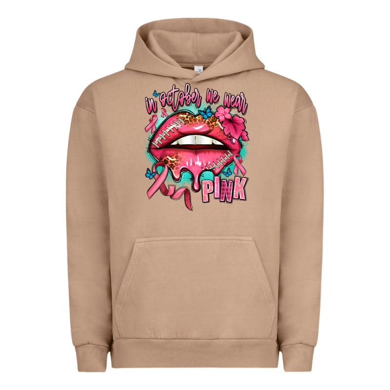 In October We Wear Pink  Lips Urban Hoodie by AdoDesignShop | Teevron