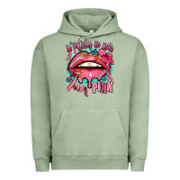 Pigment Oil Green in october we wear pink  lips Urban Hoodie - AdoDesignShop