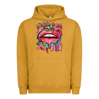 Pigment Peanut Butter in october we wear pink  lips Urban Hoodie - AdoDesignShop