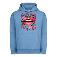 Pigment Pebble Blue in october we wear pink  lips Urban Hoodie - AdoDesignShop