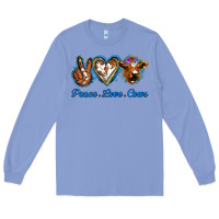 Colony Blue Peace Love Cows Long Sleeve Tee - Jasminsmagicworld