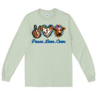 Matcha Peace Love Cows Long Sleeve Tee - Jasminsmagicworld