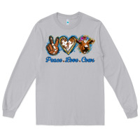 Moon Dust Peace Love Cows Long Sleeve Tee - Jasminsmagicworld
