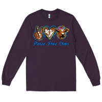 Plum Peace Love Cows Long Sleeve Tee - Jasminsmagicworld