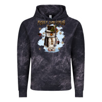 Cloud Black merry christmas snowman Vintage Hoodie - CowGirlArtShop