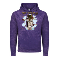 Cloud Purple merry christmas snowman Vintage Hoodie - CowGirlArtShop