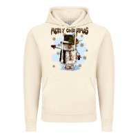 Vintage Artic merry christmas snowman Vintage Hoodie - CowGirlArtShop