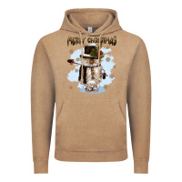 Vintage Coffee merry christmas snowman Vintage Hoodie - CowGirlArtShop