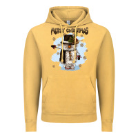 Vintage Mustard merry christmas snowman Vintage Hoodie - CowGirlArtShop