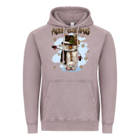 Vintage Zinc merry christmas snowman Vintage Hoodie - CowGirlArtShop