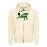 Sandshell İguana Zipper Hoodie - LillyAllenDesigns
