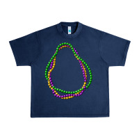 Navy mardi gras beads Urban Heavy Tee - CowGirlArtShop