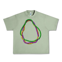 Oil Green mardi gras beads Urban Heavy Tee - CowGirlArtShop