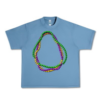 Pebble Blue mardi gras beads Urban Heavy Tee - CowGirlArtShop