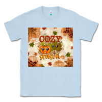 Dusty Blue Fall Cozy Season Classic Tee - texasbilliewilder
