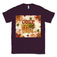Plum Fall Cozy Season Classic Tee - texasbilliewilder