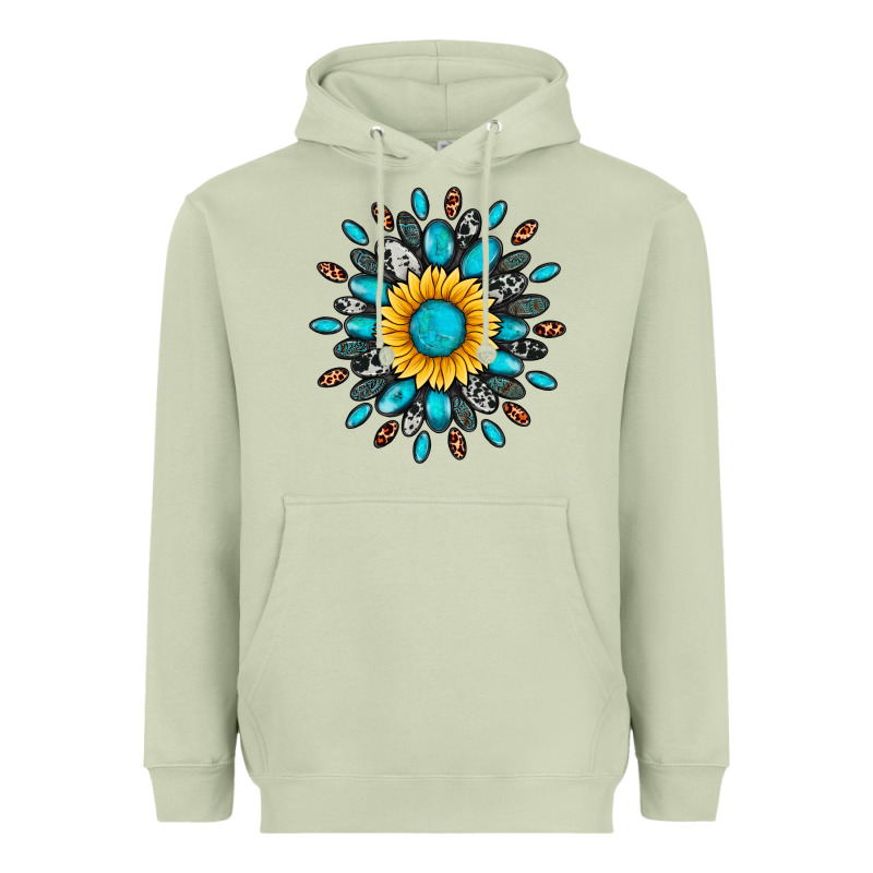 Gemstone Sunflower Heavyweight Hoodie by Artiststas | Teevron