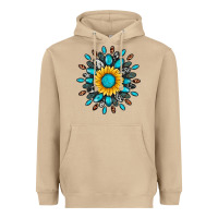 Mushroom gemstone sunflower Heavyweight Hoodie - Artiststas
