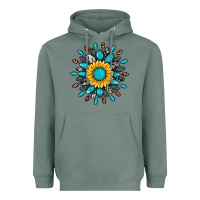 Sage gemstone sunflower Heavyweight Hoodie - Artiststas