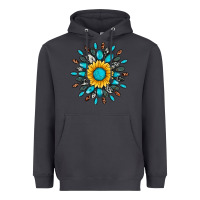 Smoke gemstone sunflower Heavyweight Hoodie - Artiststas