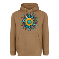 Toasted Coconut gemstone sunflower Heavyweight Hoodie - Artiststas