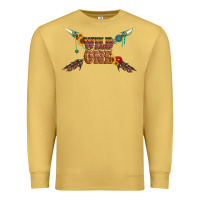 Antique Gold wild one with gemstone and sunflower Premium Sweatshirt - Artiststas