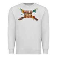 Dove Grey wild one with gemstone and sunflower Premium Sweatshirt - Artiststas
