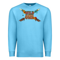 Ocean Blue wild one with gemstone and sunflower Premium Sweatshirt - Artiststas