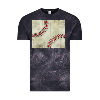 Cloud Black dirty baseball pattern Vintage Tee - TumblerDesignByShophia