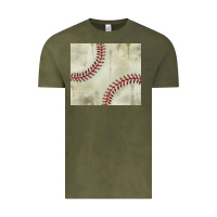 Vintage Olive dirty baseball pattern Vintage Tee - TumblerDesignByShophia