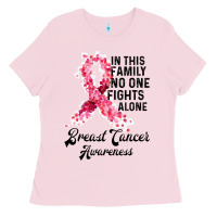 Bubblegum Pink in this family fights alone breast cancer awareness Ladies Tee - Bettercallsaul