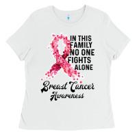 White in this family fights alone breast cancer awareness Ladies Tee - Bettercallsaul