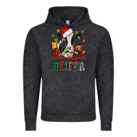 Vintage Black merry christmas heifer cow Vintage Hoodie - CowGirlArtShop