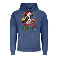 Vintage Denim merry christmas heifer cow Vintage Hoodie - CowGirlArtShop