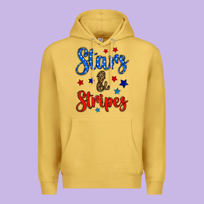 Stars & Stripes Premium Hoodie Designed By Bundleandbundleshop