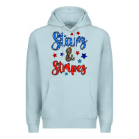 Blue Mist stars & stripes Premium Hoodie - BundleAndBundleShop