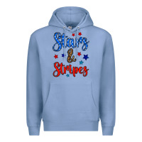Colony Blue stars & stripes Premium Hoodie - BundleAndBundleShop