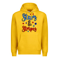 Lemon stars & stripes Premium Hoodie - BundleAndBundleShop