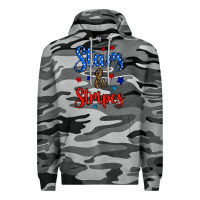 Slate Camo stars & stripes Premium Hoodie - BundleAndBundleShop