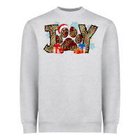 Heather Grey festive joy Heavyweight Sweatshirt - CowhideDigitalArt