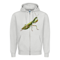 Dove Grey mantis Zipper Hoodie - LillyAllenDesigns